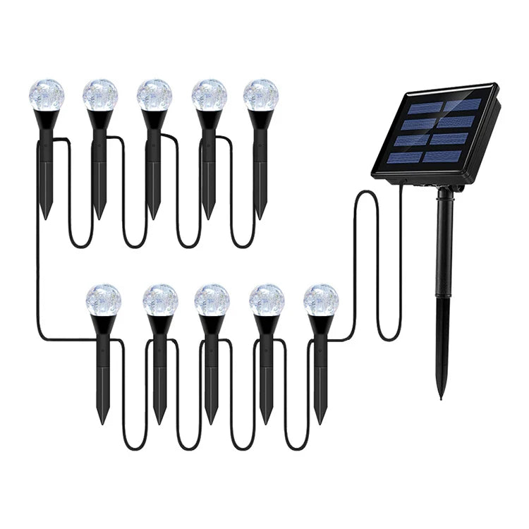 Howlighting IP65 LED Solar Garden Light Outdoor Decorative Bubble Ball String Light