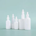 In Stock 10ml 15ml 30ml 50ml 100ml White Porcelain Glass Dropper Bottle for Serum/essential Oil
