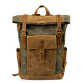 Carry on Travelling Laptop Vintage Student Men Hiking Camping Travel Canvas Laptop Backpack