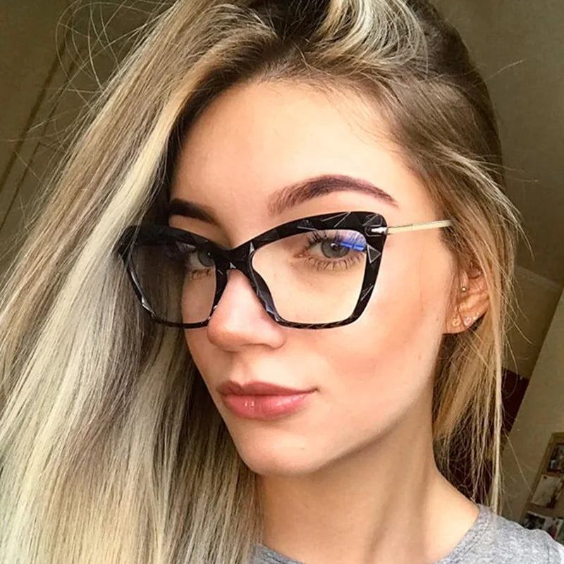 Luxury Design Cat Eye Optical Glasses Frames Vintage Retro Spectacle Frames Women in Stock