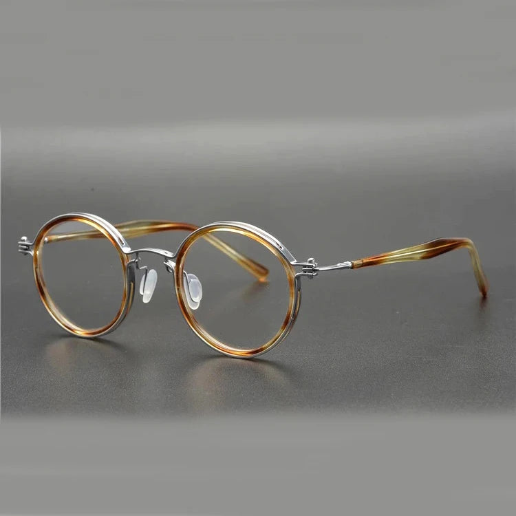 Top Selling OEM Optical Titanium Matching Acetate Classic Style Glasses Eyewear Titanium Glasses Frame