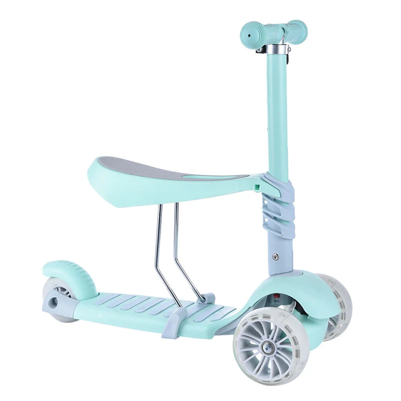 Hot Selling Folding Kick Scooter Led Light Kids Three Wheels Scooter 3 in 1child 3 Wheels