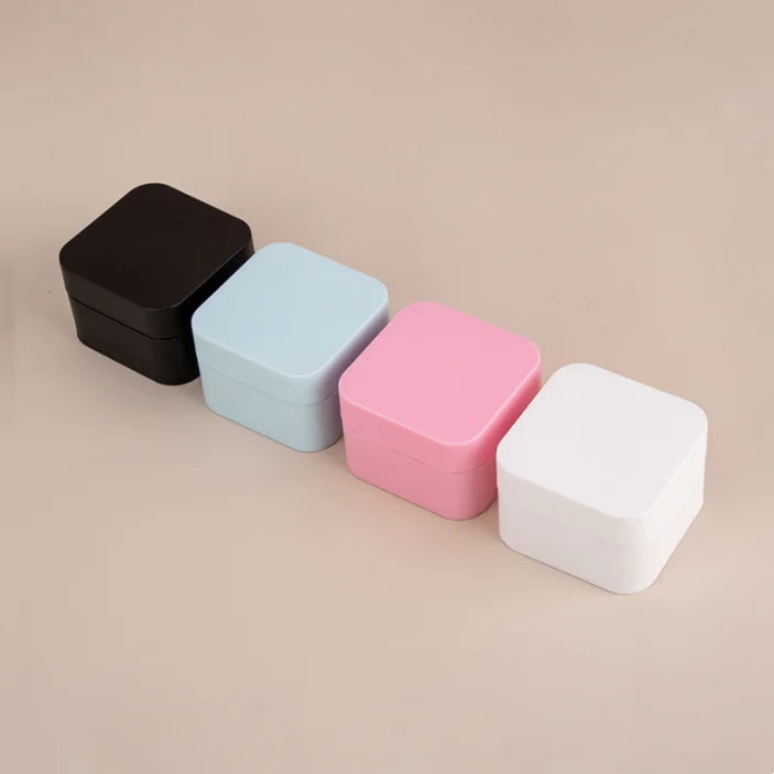 Daily Skincare PP Plastic Storage Bottles Jars 30g 50g 30ml 50ml pink White Empty square Cosmetic Cream Jar