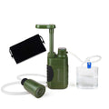 Outdoor Water Purifier Pump With Replaceable Carbon 0.01 Micron Water Filter Portable Outdoor Emergency and Survival Gear