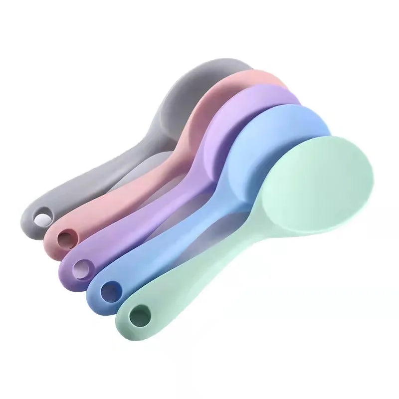 New Design Silicone Spoon Tableware Mixing Spoon Cooking Sustainable Kitchen Tool