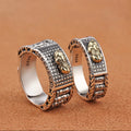 Men Women Wholesale Retro Lucky Pixiu Transfer Rings Silver Open Adjustable Ring China Traditional Culture Pixiu Ring for Women