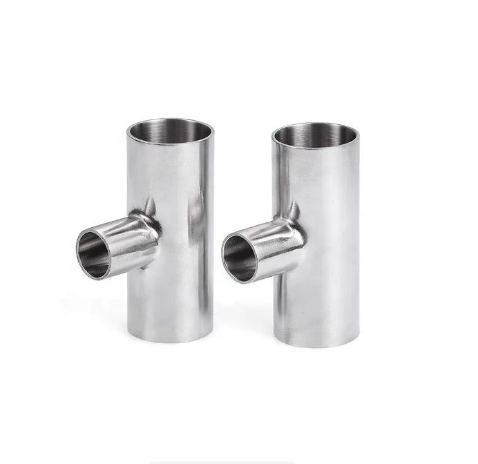Aohoy Sanitary 304 316 Mirror Polish Stainless Steel Food-Grade 3A Standard Reducer Tee Weld Pipe Fittings 1 Year Warranty China