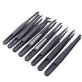 Precision ESD Anti-Static Plastic Tweezers for Electronics Jewelry-Making Repairing