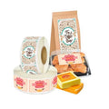 Dissolvable Labels for Food Containers 500 Stickers PVC Waterproof Custom Stickers Adhesive Sticker Removable Round Accept Keyi