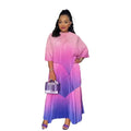African Design Dresses African Women Gradient Ramp Turkey Dresses African Pleat Ghana Dress Styles