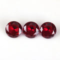 Starsgem Package Wholesale Price 5# Red All Sizes Loose Gemstone Round Brilliant Lab Created Corundum Synthetic Ruby Stone