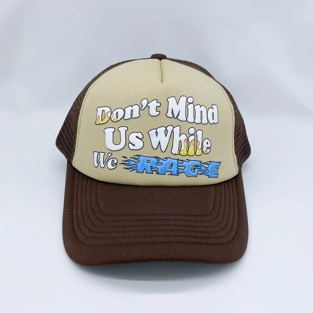 5 Panels Mens 3d Puff Printed Foam Neon Trucker Hats Custom logo and Mesh