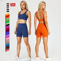 Wholesale Mujer Ropa Yoga Wear Set Girls Lightweight Elastic Fitness Women Hollow Out Gym Yoga Active Wear Set