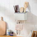 HelloWorld Plastic Kitchen Tableware Storage Box Utensil Holder Knife Fork Spoon Chopsticks Drying Rack Organizer Kitchen Storage Holder