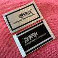High Density Soften Satin Woven LabelFactory Custom Brand Logo Satin Woven Neck Label for Clothing
