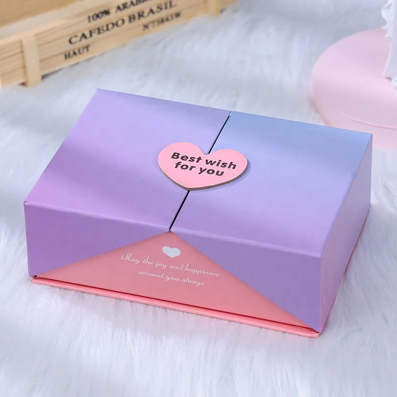 Wholesale in Stock Luxury Gift Box Packaging Open Door Chocolate Candy Box Packaging Paper Gift Boxes