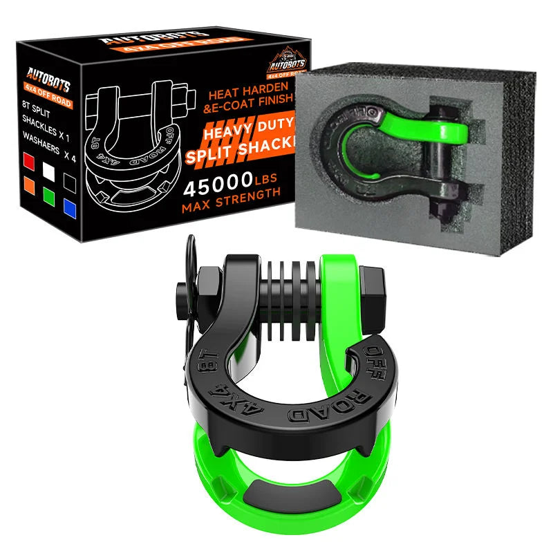 Hot Sale Customized Offroad Recovery Tool Kit Forged Steel Carton Powder Coated US Type Bow Shackles Emergency Anchor Shackle