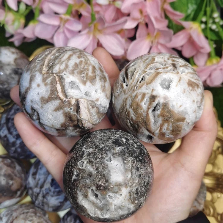 Wholesale Natural Polished Stone Sphalerite Geode Ball Crystals Druzy Sphere for Fengshui