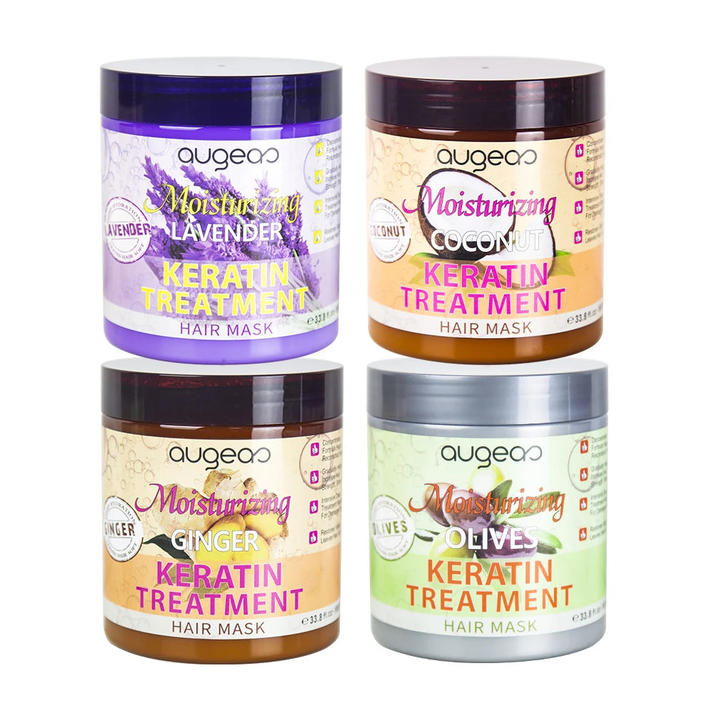 NEW ARRIVAL Manufacture Price High Quality 1000ML Coconut Hair-Repairing Keratin Hair Mask