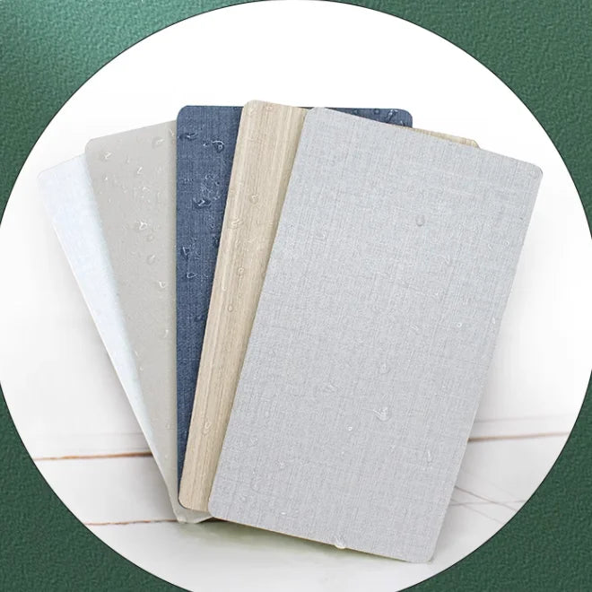 PVC Marble Sheet Interior Fluted Wall Panel Bamboo Wood Fiber Waterproof Self-adhesive Hotel Use Wall Board