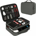 Large Capacity Portable Travel Bags Custom Water Resistant Electronic Organizer Case Double Layer Storage Bag