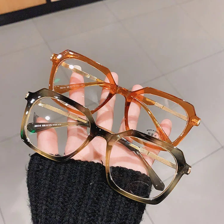 Fashion Tortoiseshell Myopia Glasses Frame Anti-Radiation Blue Light Glasses Tr90 Spectacle Optical Eyeglasses