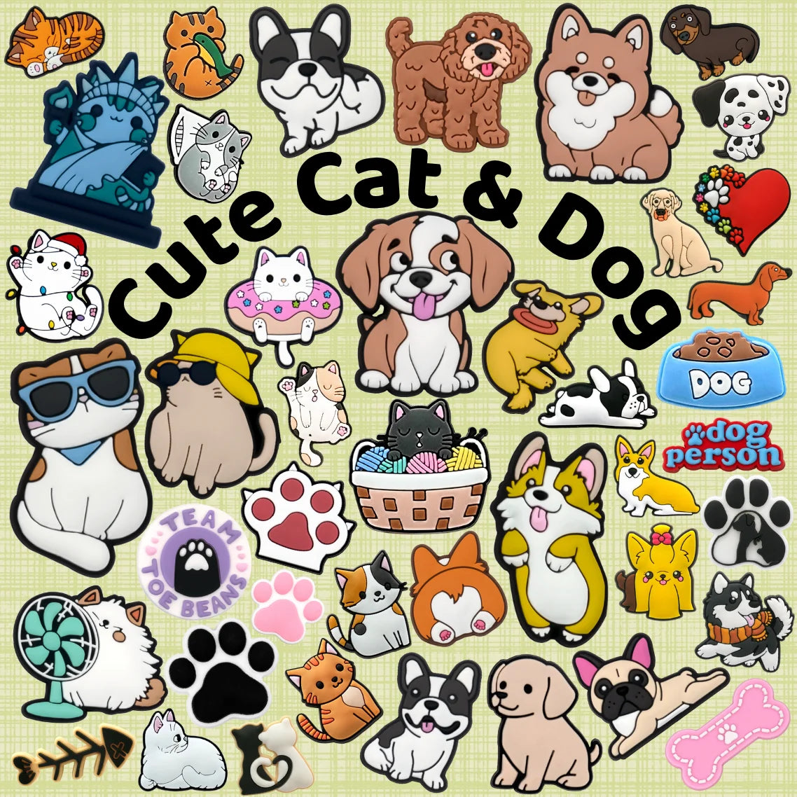 Trendy Pet PVC Shoe Charms Puppy Kitten for Clogs Girls Kids Favorite Animal Decor Accessories Wholesale Cat Dog Shoe Charms