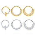 G23 Titanium Piercing Nose Ring Body Jewelry Hoop Earings ASTM F136 Cartilage Tragus Diaphragm Titanium Hing