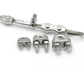 M4 M5 M6 Small Stainless Steel Wire Rope Cable Clip Clamp