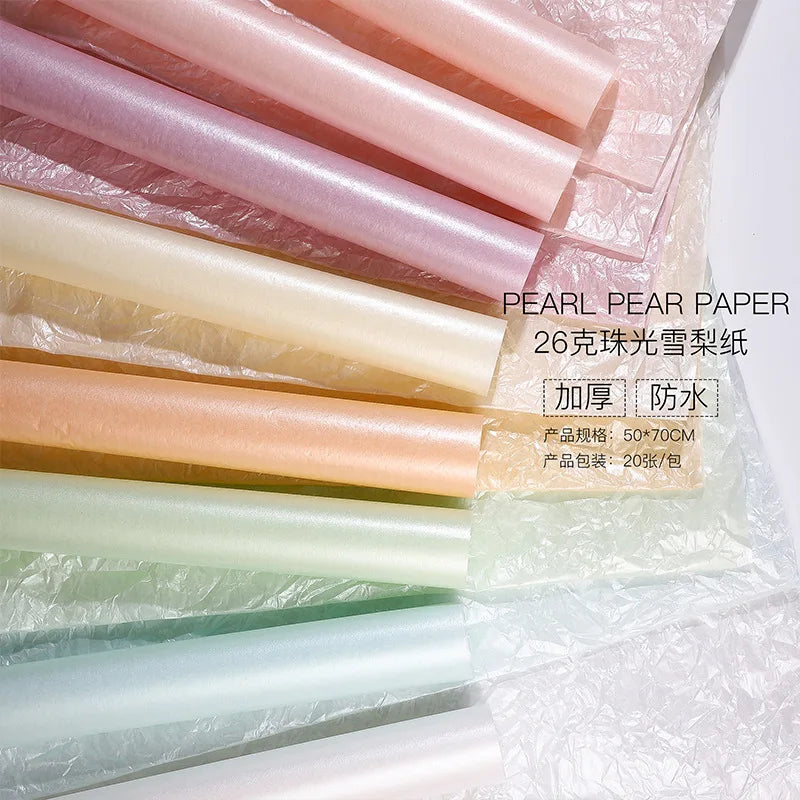 Waterproof Scrapbooking Paper Christmas Weddings DIY Gifts Florist Supplies Tissue Wrapping Paper