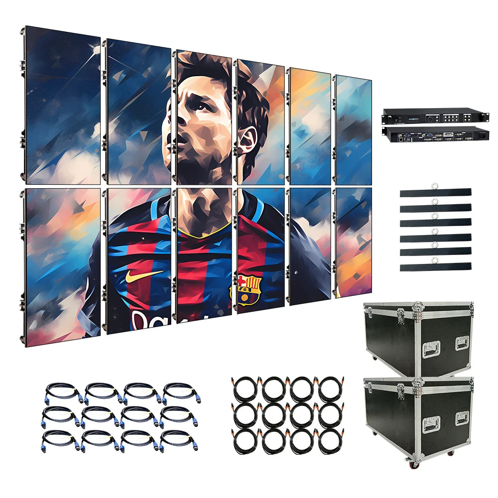Brand New Screen Indoor Outdoor P3.91 Video Wall 500 X 500mm Stage HD Big Publicity Events Rental LED Display Indoor and Outdoor