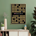 100 Dates Scratch Off PosterValentine's Day Idea 100 Things Bucket List Scratch Off PosterGood Gmens Poster