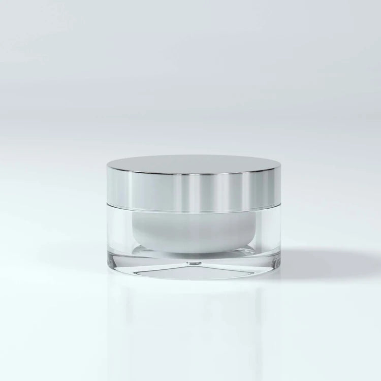 Borui Hot Sale 15g 30g 50g Biodegradable Packaging Double Wall Empty Acrylic Container Cosmetic Cream Jar for Skin Care Cream