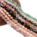 Handmade 8mm Faceted Rhombus Natural Stone Turquoise Agate Garnet Rose Quartz Beads for Bracelet