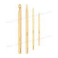 TaiLai Handcrafted Adjustable Wooden Crochet Hooks  Custom Brand Logo Embellishment & Natural Wood Finish Needles