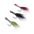 New Hand Made Printed Luminous Fish Eye Epoxy Minnow Streamer Flies Ice Dubbing Saltwater Fishing Fly Trout Bass Lure Baits