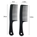 Customized logo Wide Tooth Magic Anti Static Hair Comb Salon Barber Plastic Black Hair Comb