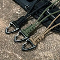 Paracord Keychain Lanyard Triangle Buckle High Strength Parachute Cord Self-Defense Emergency Survival Backpack Key Ring