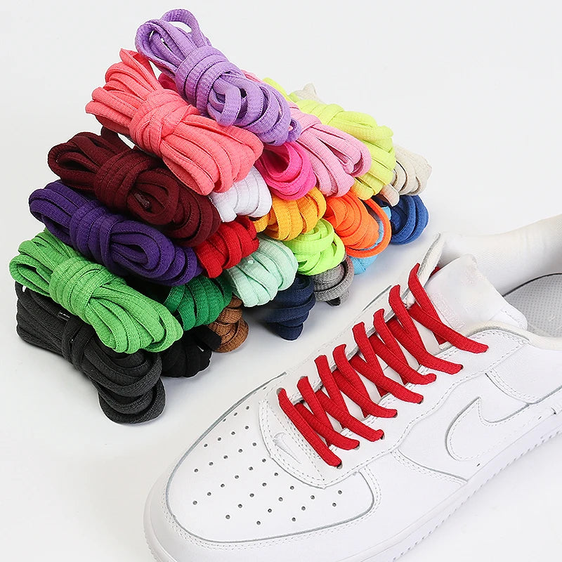 Classic Round Polyester Men's & Women's Sports Shoelaces-23 Colors Thick Fabric Wear-Resistant