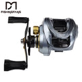 FISHINGFANS 19+1BB 7.2:1 8kg Drag Baitcasting Fishing Reels Casting Saltwater Centrifugal Magnetic Fishing Reels Casting Reel