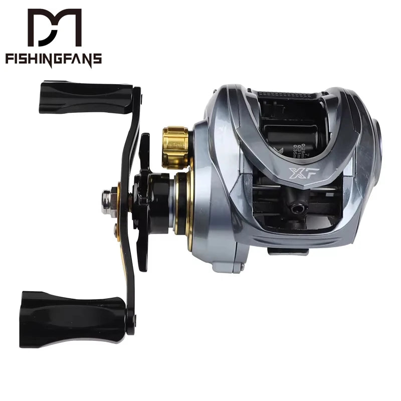 FISHINGFANS 19+1BB 7.2:1 8kg Drag Baitcasting Fishing Reels Casting Saltwater Centrifugal Magnetic Fishing Reels Casting Reel