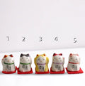 Japan Small Cute Tiny Low MOQ Cheap Price Gift  Funny Porcelain Japanese Ceramic Fortune Lucky Cat Maneki  Neko for Home Decor