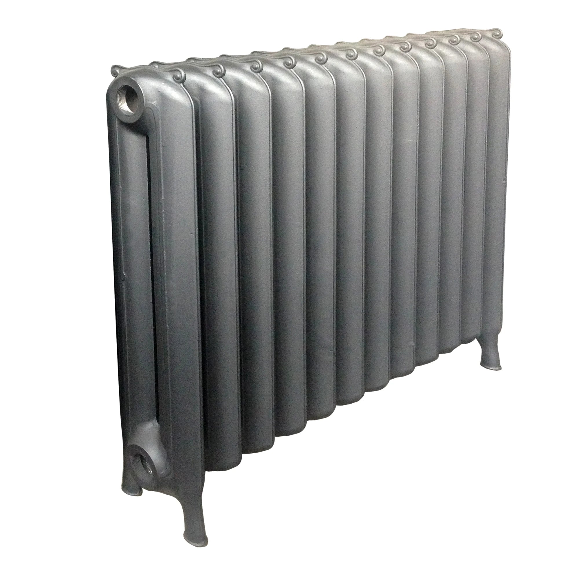 Energy-Saving Portable Cast Iron Classic Plain Radiator Black Floor Mounted with Graphic Design Solution Capability