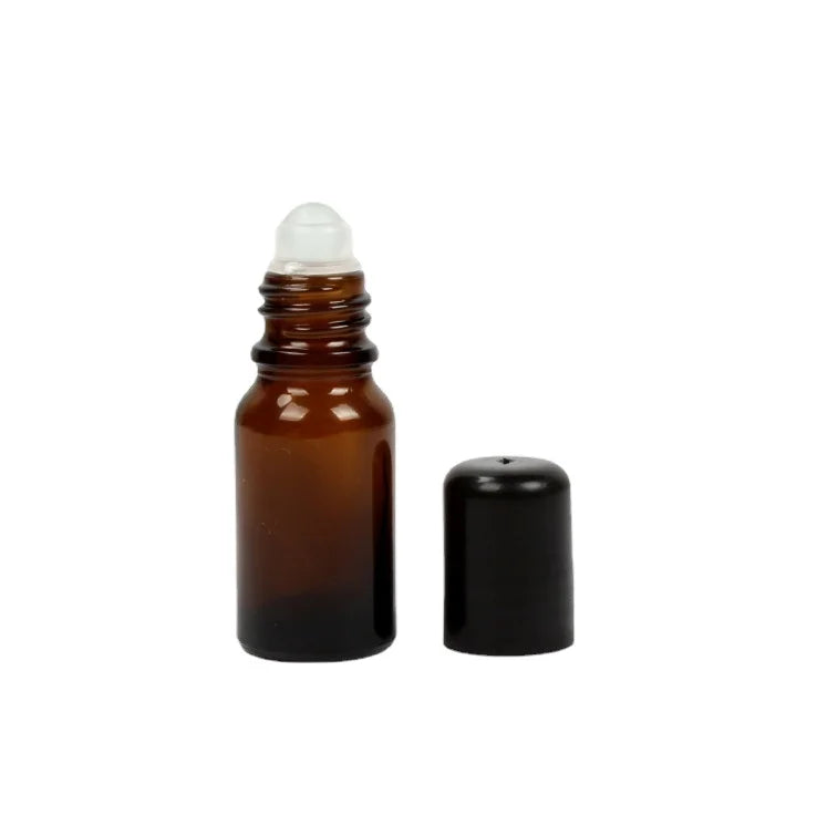 CAPOT Hot Seller 30ml 50ml Amber Blue Roll on Glass Bottle with Roller for for Essential Oil Jiangsu Origin