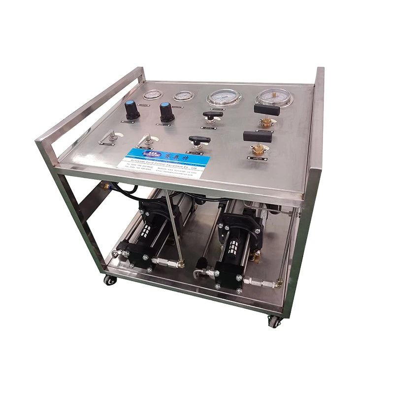 OEM Automotive Industry Using Pneumatic Piston Pump High Pressure Gas Booster Pump System with CE Certified