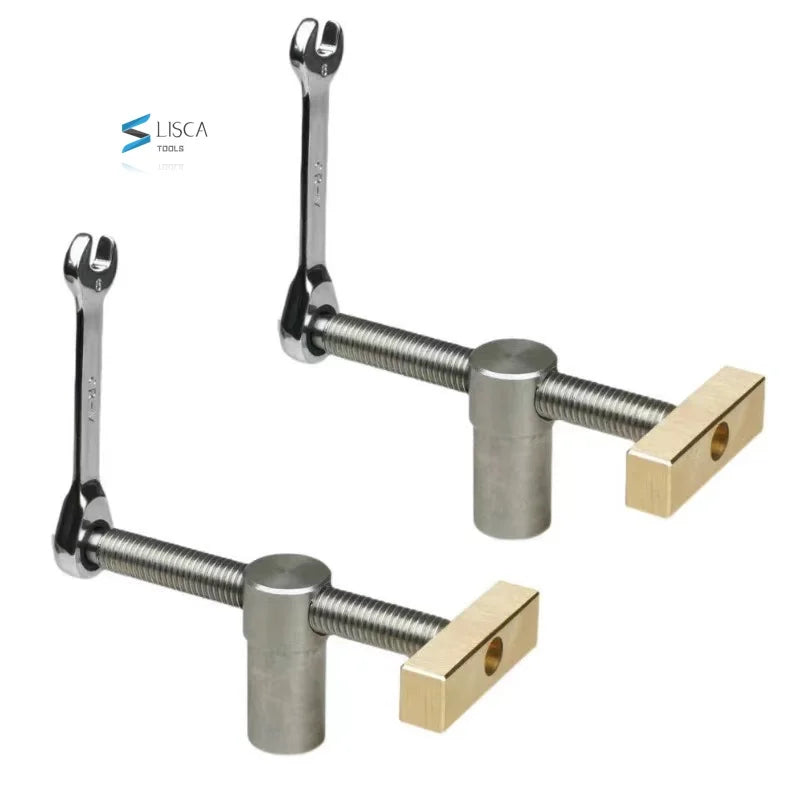 L-HT195 Woodworking Adjustable Desktop Clip Steel Fast Fixed Clip Clamp Fixture Vise Benches Joinery Carpenter Tool Fit 19/20mm