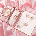 5pcs Set Womens Watches Ladies Fashion Watch New Simple Casual Women WristWatch Bracelet Gift