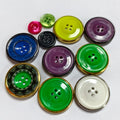 Spot Sale Color Resin Two Eyes Four Eyes Bread Buckle Children's DIY Small Buttons Clothing Lining Buckle