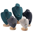 High-End Fashion Jewelry Container Microfiber Bust Display Props for Wholesale Sales