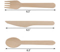 Wholesale Huikang Wedding Classic Spoon Forks Knives Biodegradable Bamboo Cutlery Set Disposable